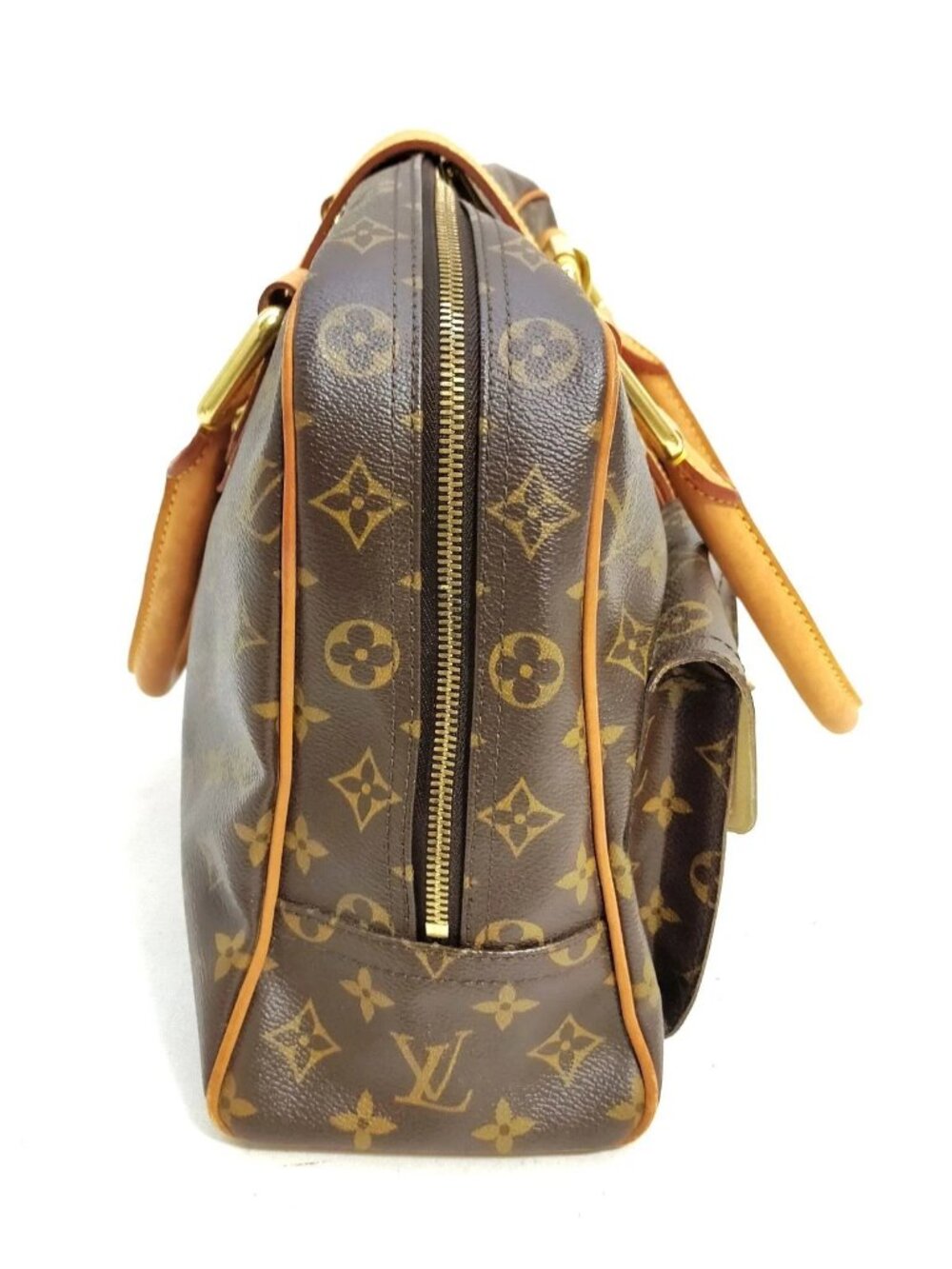 Authentic Louis Vuitton Manhattan GM Monogram Canvas Satchel Top Handle Bag - Picture 5 of 16